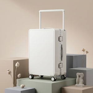Maleta <span class=keywords><strong>de</strong></span> <span class=keywords><strong>Viaje</strong></span> Kamaier para <span class=keywords><strong>Mujer</strong></span>, <span class=keywords><strong>de</strong></span> Aluminio, Simple, Moderna, con 4 Ruedas Anchas, <span class=keywords><strong>de</strong></span> 20 Pulgadas, Ligera - Product Image 1