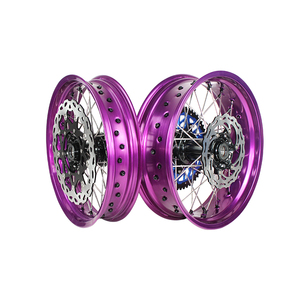 Nouvelles <span class=keywords><strong>roues</strong></span> de remplacement <span class=keywords><strong>Supermotard</strong></span> en alliage d'aluminium GLM Sport Motorcycle de 17 pouces pour YZ250F 450F - Product Image 6