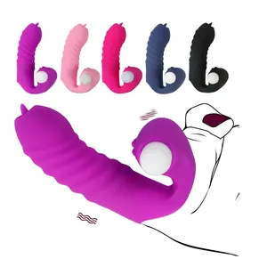 BlueRabbit Finger Sleeves Vibradores Venta al por mayor Vibradores de clítoris Lengua Lamiendo Masaje Coqueteo Juguetes sexuales Vibradores para mujeres