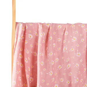 Цифровая печать красочный узор бамбук Новорожденные пеленки обертка органический хлопок детское муслиновое Пеленальное Одеяло