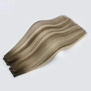 Beauty Human Hair Extensions Genius Wefts High Quality 100G Human Hair Extension New Design Genius Weft