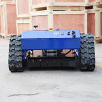 Mesin pemotong rumput Mini Remote Control 550mm, mesin pemotong rumput Robot Remote Control pintu
