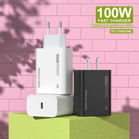 Chargeur rapide USB A+C 20W 100W PD3.0 QC3.0, adaptateur mural double port pour iPhone Samsung Xiaomi, chargeur de voyage