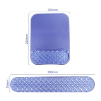 Tapis de souris en gel de silicone transparent avec repose-poignet, motif dessin animé estival, pour le gaming et le bureau à domicile
