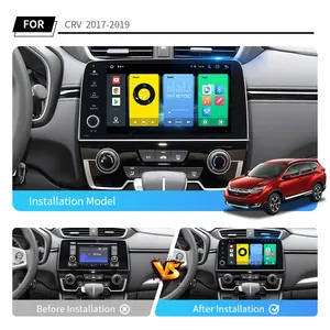 9/10.1 Inch Android 12 Car Navigation for Honda CRV Series 1998-2019 Multimedia Head Unit CarPlay Android Auto Radio