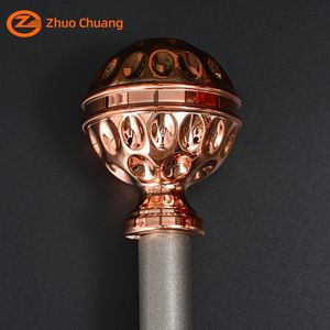 Accessoires <span class=keywords><strong>pour</strong></span> fenêtres en gros, embouts de tringle à <span class=keywords><strong>rideau</strong></span> ronds, longue durée de vie, <span class=keywords><strong>pour</strong></span> chambre à coucher - Product Image 4