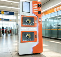 Machine de nettoyage et de séchage de casques, autolaveuse intelligente à double compartiment par atomisation pour motos