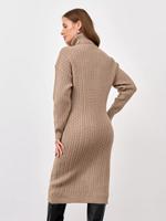 Robe en laine épaisse à col montant torsadée, nouvelle collection automne-hiver 2026 pour femme, style Europe et Amérique
