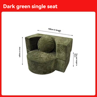 Neues Minimalistisches Vakuumkomprimiertes Rahmenloses Vollschaumstoff Gebogenes Lounge-Sofa Faltbares Tatami-Sofabett für Kleine Wohnzimmer und Schlafzimmer