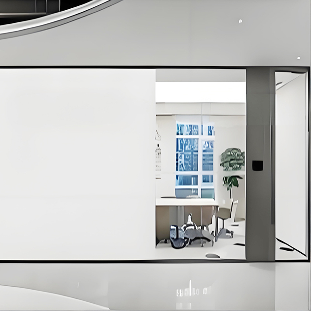 Smart Tempered Glass Switchable Electrochromic Dimmable Privacy Partition Wall PDLC Room Divider Eco-Friendly Soundproof Modern