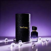 Flacon de parfum en verre vide de luxe personnalisé de 30 ml et 50 ml, boîte cylindrique ronde en carton, emballage en tube de papier, sac en papier pour parfum