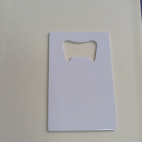 Décapsuleur par sublimation Décapsuleur en forme de carte de crédit Décapsuleur deux faces Décapsuleur personnalisé en acier inoxydable Carte de crédit