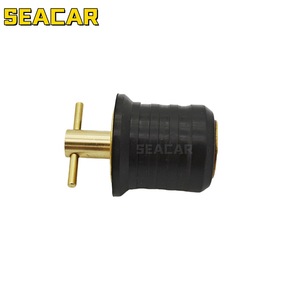 Bouchon de scupper Seacar 1,25 pouce en laiton et caoutchouc, quincaillerie marine pour le drainage du pont de bateau - Product Image 5