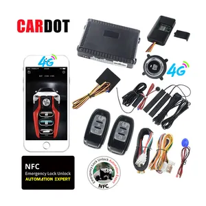 Drop Shipping Kol Cardot Nfc Keyless Entry System Pke Drukknop Start Afstandsbediening Starter Auto Alarmen