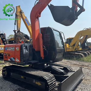 7 toneladas Mini excavadora usada Japón Excavadora Hitachi Zx75 Zx70 Zx55 Zx60 Excavadora hidráulica sobre orugas - Product Image 4