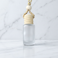 Flacon diffuseur de parfum en verre transparent mat de 8 ml, 10 ml, 12 ml pour voiture, avec bouchon à vis, emballage personnalisé et sérigraphie