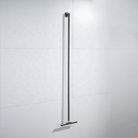 Nettoyeur de vitres en acier inoxydable avec ventouse pour le nettoyage des portes de douche de salle de bain