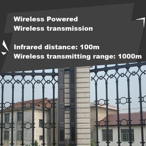 Detección de intrusión perimetral alarma Sensor de haz IR con energía solar inalámbrica de ocho haces - Product Image 6
