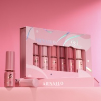 Coffret Cadeau Professionnel de Vernis à Ongles Gel Effet Pétale 6 Couleurs Série Pantone, Gel UV LED Sans HEMA, Écologique, Kit de Manucure Salon