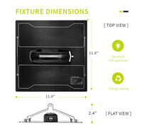 Flexstar 120 W LED à spectre complet élèvent la lumière de panneau de 120 watts pour la tente hydroponique