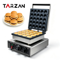 Machine à crêpes néerlandaises antiadhésive Tarzan 25 pièces, machine à gaufres, machine à dorayaki, mini-machine à crêpes électrique 220V 900W