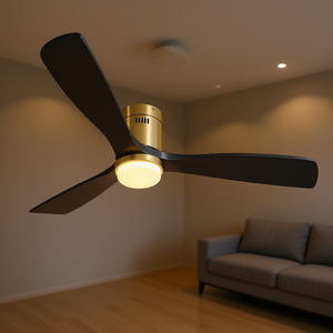 Ceiling <b>Fan</b> 52 Inch 3 Wood Blades Remote Control With Light DC Motor Indoor - Product Image 2