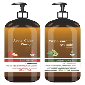 CGBOOM <span class=keywords><strong>Shampoo</strong></span> e Balsamo Biologico Naturale Anticaduta con Aceto di Sidro, Avocado e Cocco <span class=keywords><strong>per</strong></span> la Crescita dei Capelli - Product Image 3