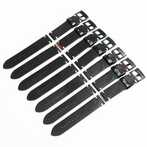 Bracelets de montre en cuir véritable Crazy Horse à dégagement rapide, bracelet unique fait à la main pour <span class=keywords><strong>Huawei</strong></span> et Apple Iwatch 22 mm - Product Image 2