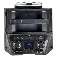 MIC kare dans ucuz açık DJ ahşap süper bas tek 12 inç hareketli Bt kablosuz USB amplifikatör parti ses hoparlör