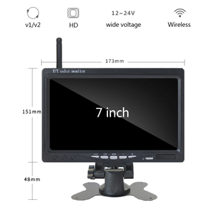 7&quot; <strong>Wireless</strong> Backup <strong>Camera</strong> System for Trucks &amp; Cars - 2 <strong>Camera</strong> HD <strong>Monitor</strong>, Waterproof, Easy Installation Kit - Product Image 2
