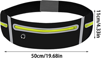Ceinture de course ajustable avec support de téléphone, sac banane de sport mains libres, pochette d'accessoires pour la gym, la remise en forme et les voyages