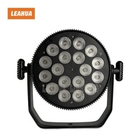 LEAHUA Éclairage de scène Aluminium HEX Intérieur Par 18x10W LED RGBW 4in1 Slim PAR avec Dmx pour Fête Mariage Dj Disco Ktv Club
