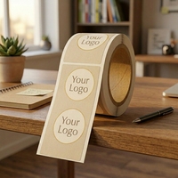 Etiqueta Autoadhesiva Personalizada al por Mayor, Rollo de Vinilo en Blanco con Logotipo Impreso, Etiqueta de Transferencia de Calor Resistente al Agua