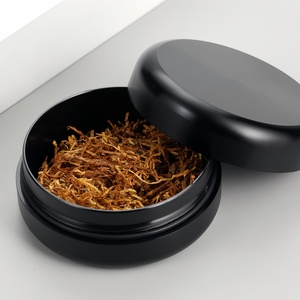Vente en gros de pots hermétiques portables en acier inoxydable et aluminium, anti-odeur, avec logo personnalisé, pour herbes et tabac, usinage par brochage filaire EDM - Product Image 1