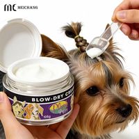Pot de baume coiffant pour animaux de compagnie avec cuillère, en AS+PP, pour crème épaisse, 30g 50g, pour soins capillaires