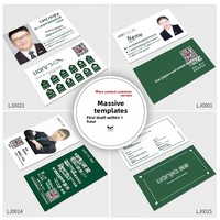 Cartes de visite personnalisables et colorées pour agents immobiliers Lianjia; Conception gratuite Jiangxi