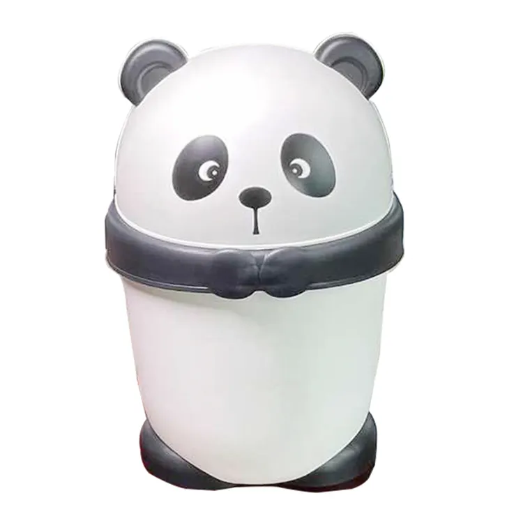 Tempat Sampah Panda Desain Hewan Plastik Lucu Berkualitas Tinggi