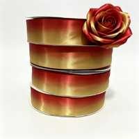 Ruban en satin double face écologique de 1,5 pouce et 100 yards, ruban floral de luxe pour fleurs préservées, emballage cadeau, bouquet de mariage