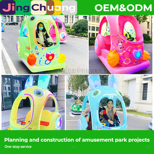 Nuova Auto Elettrica Compatta Luminosa per Bambini, Modello Quadrato, per Parco Divertimenti, con Funzione Paraurti, Doppia, Azionata Elettricamente, per Genitore-Figlio - Product Image 2