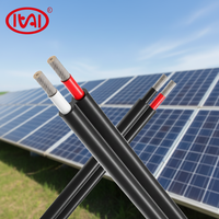 Cable Solar Fotovoltaico de Doble Núcleo de 1.5/2.5/4/6 mm², 1.8/3KV, Aislamiento XLPO, Conductor de Cobre Estañado para Conexión de Paneles Solares