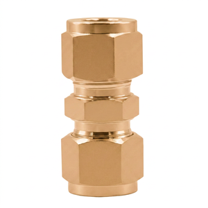Raccord hexagonal en laiton pour tuyau, filetage femelle NPT, résistant à la corrosion, connecteur de plomberie haute pression, mesure 4 pouces - Product Image 1
