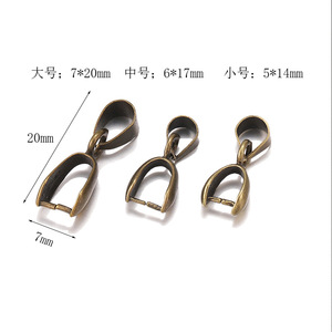 Metal Pendant Clasp Mixed Shapes For Necklace Making Plated Brass <b>Clip</b> Jewelry Findings AC0045 - Product Image 2