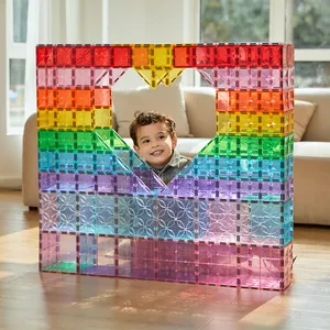 Educational Building Blocks Wholesale Popular Kids Toys Educational 1.15kg Magnetic Tiles Building Blocks Tiles Magnetic Blocks Sets