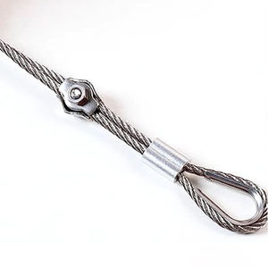 Pince pour câble métallique 304 316 Pince pour câble métallique Attache en acier inoxydable 1/8 3/16 Tendeur de câble métallique - Product Image 1