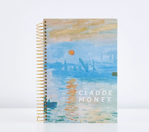 Cuaderno Espiral de Tapa Dura con Diseño Impresionista de <span class=keywords><strong>Monet</strong></span>, 150 Hojas, Encuadernación Dorada, Tamaño B5 - Product Image 5