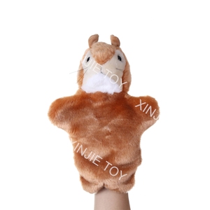 Muñeco de peluche de lobo negro para padres e hijos, juguete de felpa personalizado de boca abierta con dibujos animados - Product Image 4