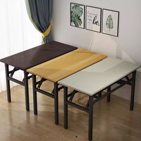 Table de bureau pliante pas chère en gros, mobilier de bureau à domicile, bureau d'ordinateur pour salle de classe, salle d'étude, salle de réunion