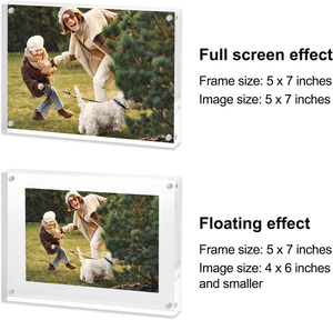 Nhà Máy Bán Buôn Sang Trọng Trong Suốt Hai Mặt 4*6Inch Acrylic Khung Ảnh Từ Máy Tính Để Bàn Hình Ảnh Khung - Product Image 3