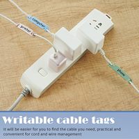 Étiquettes de gestion de câbles à clipser multicolores pour accessoires de maison Ningbo – Étiquettes d'identification de cordon