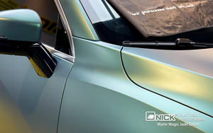 <span class=keywords><strong>Vinilo</strong></span> Autoadhesivo para Envolver Autos NICK PVC, <span class=keywords><strong>Vinilo</strong></span> Automotriz Mate Camaleón Brillante Verde Jade, Adhesivos para Envolver Autos - Product Image 5